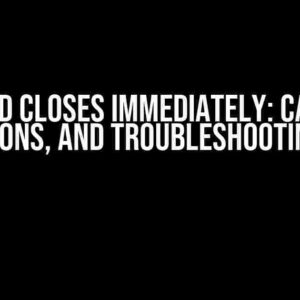 Az.cmd Closes Immediately: Causes, Solutions, and Troubleshooting Tips